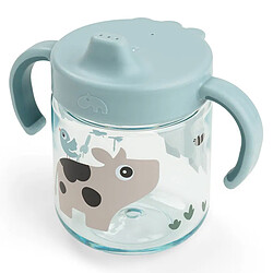 Done by Deer Tasse d'Apprentissage Hermétique Foodie Tiny Farm Bleu - 260 ml 