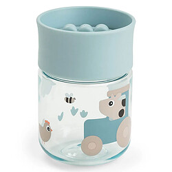 Done by Deer Tasse d'Apprentissage 360° Tiny Farm Bleu - 260 ml 