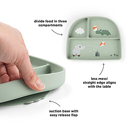 Avis Assiette Stick & Stay Compartimentée - Playground Vert