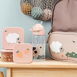 Done by Deer Gourde avec Paille Tiny Farm Rose - 350 ml 