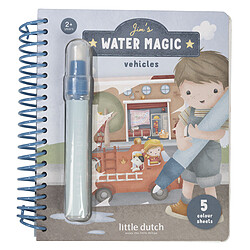 Little Dutch Cahier de Coloriage à l'Eau Jim - Véhicules