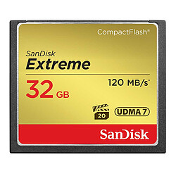 SanDisk Carte mémoire Extreme CompactFlash 32 Go 