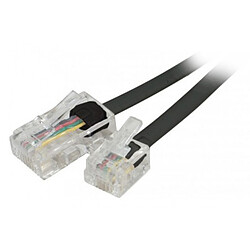 Câble adaptateur RJ11 mâle / RJ45 mâle (2 mètres)