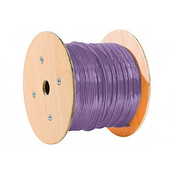 Câble Monobrin RJ45 catégorie 6 F/UTP rouleau de 100 mètres (Violet)