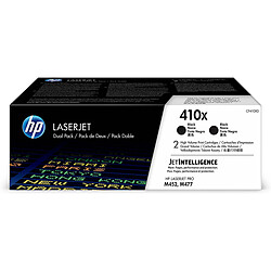 HP 410X Pack de 2 (CF410XD) - Noir