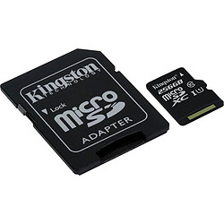 Kingston 256 Go microSDXC Canvas Select 80R CL10 UHS-I Card + SD Adapter