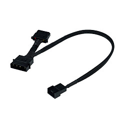 Phobya 4-Pin PWM Molex Adapter Adaptateur d'alimentation Molex vers connecteur 4 broches pour ventilateur PWM