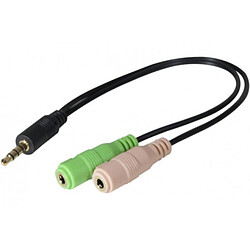 Adaptateur casque/micro vers port Jack 3.5 mm