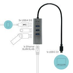 Avis i-tec USB-C Metal Hub 3 Ports + Gigabit Ethernet