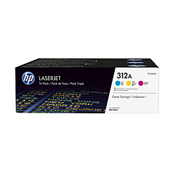 HP 312A Pack de 3 (CF440AM) - Cyan, Magenta et Jaune