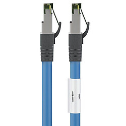 Avis Goobay Câble RJ45 Cat 8.1 S/FTP 0.25 m (Bleu)