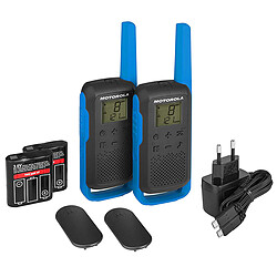 Motorola TALKABOUT T62 Twin Pack Pack de 2 Talkies-Walkies portée 8 km