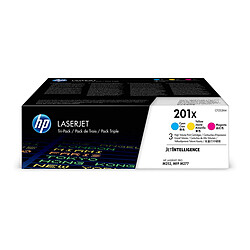 HP 201X (CF253XM) - Cyan, Magenta et Jaune Pack de 3 toners Cyan, Magenta et Jaune (2 300 pages à 5% par toner)