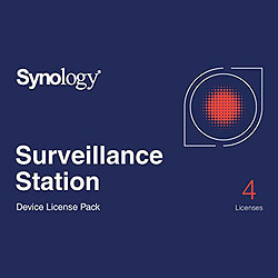 Synology Pack 4 licences pour caméras supplémentaires Licences pour station de surveillance Synology