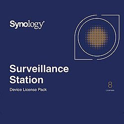 Synology Pack 8 licences pour caméras supplémentaires Licences pour station de surveillance Synology