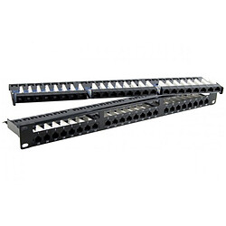 Panneau de brassage 48 ports catégorie 6 UTP pour coffret / armoire / baie 19''