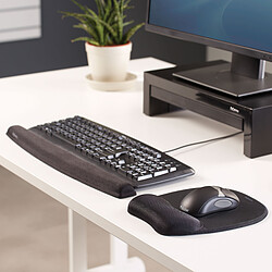 Fellowes Tapis de souris Repose-poignet Mousse Noir pas cher