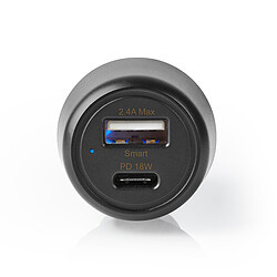 Nedis USB-C Car Charger Noir