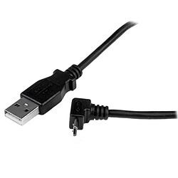 StarTech.com Câble USB 2.0 A mâle / micro USB B mâle coudé 90° vers le haut - 2 m - Noir