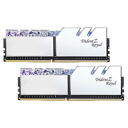 G.Skill Trident Z Royal 32 Go (2 x 16 Go) DDR4 4000 MHz CL18 - Argent