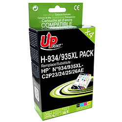 UPrint H-934/935XL Pack Pack de 4 cartouches d'encre (Noir, Cyan, Magenta, Jaune) compatible HP 934/935XL