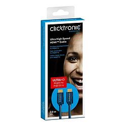 Clicktronic câble Ultra High Speed HDMI (2 mètre)