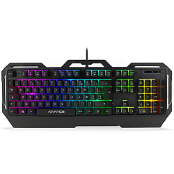 Advance GTA 250 (AZERTY Français) Clavier gaming - touches semi-mécaniques - châssis en métal - rétroéclairage RGB - AZERTY Français