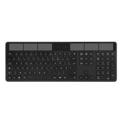 INOVU SWL10 Noir (AZERTY, Français) Clavier sans fil RF - énergie solaire - AZERTY, Français