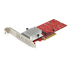 StarTech.com Carte contrôleur PCIe 3.0 x8 vers double SSD M.2 NVMe