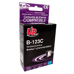 UPrint B-123C Cyan Cartouches d'encre cyan compatible Brother LC121/123/125/125XLC