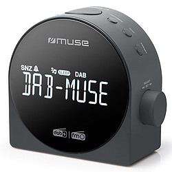 Muse M-185 CDB Radio-réveil portable FM/DAB+ avec double alarme et fonction snooze