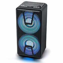 Muse M-1820 DJ Enceinte sans fil stéréo 150 Watts - Bluetooth 5.0 - Lecteur CD - Effets lumineux - Autonomie 5h - AUX/USB - Micro inclus