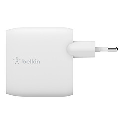 Avis Belkin Boost Charge Chargeur secteur 2 ports USB-A 24 W avec câble USB-A vers USB-C (Blanc)