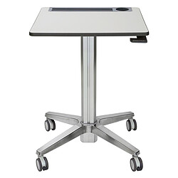 Ergotron LearnFit (colonne basse) Bureau mobile assis-debout à roulettes avec hauteur réglable