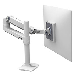 Ergotron LX Desk Mount LCD Monitor Arm Tall Pole Blanc