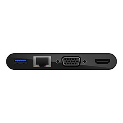 Belkin Adaptateur USB-C avec 1x HDMI 4K, 1x VGA et RJ45