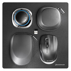 3Dconnexion SpaceMouse Wireless Kit 2 Souris de navigation 3D sans fil + souris optique sans fil 7200 dpi + tapis de souris + récepteur universel