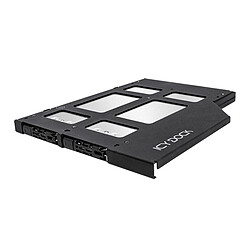 ICY DOCK ToughArmor MB852M2PO-B Rack Amovible 2x SSD NVMe M.2 pour ordinateur portable à installer sur le slot du lecteur optique (9.5 mm)