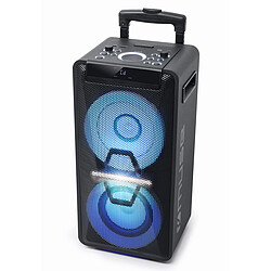 Muse M-1920 DJ Enceinte sans fil stéréo 300 Watts - NFC/Bluetooth 4.1 - Lecteur CD - Effets lumineux - Autonomie 8h - AUX/USB/Instrument - Micro inclus