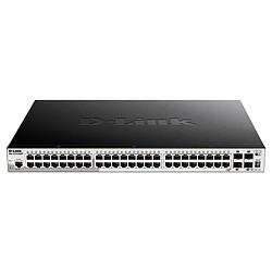 D-Link DGS-1510-52XMP/E Switch Smart Manageable 48 ports PoE+ 10/100/1000 Mbps + 4 logements SFP+ 10 Gbps