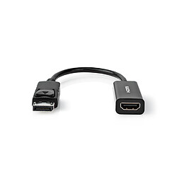 Nedis Cordon DisplayPort 1.2 / HDMI femelle (0.2 mètres) - (Noir)