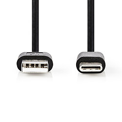 Nedis Câble USB-C / USB-A - 1 m (Noir)