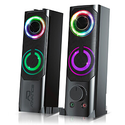 Advance SoundPhonic 2.0 6W Kit d'enceintes 2.0 - 6W RMS - modulable en une barre de son - rétroéclairage RGB