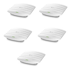 TP-LINK EAP245 x5 Lot de 5 Points d'accès Wi-Fi AC Dual Band 1750 Mbps (N450 + AC1300) PoE Gigabit