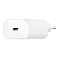 Belkin Chargeur Secteur USB-C 25 W pour iPhone (20 W) et Samsung (25 W) - Blanc