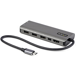 StarTech.com Adaptateur multiport USB-C avec HDMI ou Mini DisplayPort 4K 60 Hz, Hub USB 4 ports et Power Delivery 100W