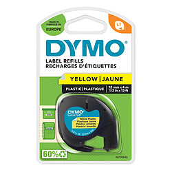 DYMO LetraTAG Ruban d'étiqueteuse Noir/Jaune