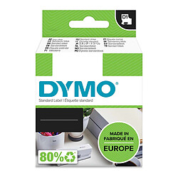 DYMO Ruban RHINO en polyester permanent noir sur blanc 19 mm x 5.5 m Ruban polyester permanent noir sur blanc 19 mm x 5.5 m