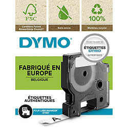 DYMO Ruban D1 Standard - noir/blanc 9 mm - 7 m