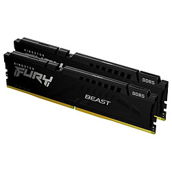 Kingston FURY Beast 32 Go (2 x 16 Go) DDR5 6400 MHz CL34 Kit Dual Channel 2 barrettes de RAM DDR5 PC5-54400 - KF568C34BBEK2-32 - Optimisé pour AMD